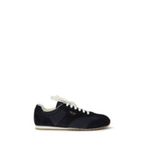 Blue Calf Leather Bos Taurus Athletic Sneakers