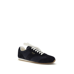 Blue Calf Leather Bos Taurus Low Top Sneakers