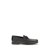 Black Calf Leather Bos Taurus Slip-On Loafers