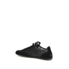 Black Calf Leather Bos Taurus Athletic Sneakers