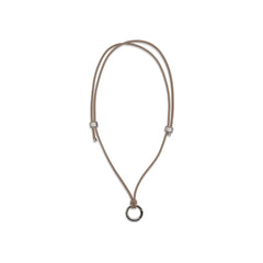 Black Calf Leather Bos Taurus Necklace