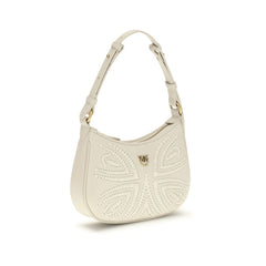 White Calf Leather Bos Taurus Shoulder Bag