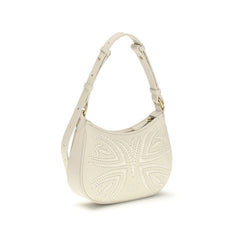 White Calf Leather Bos Taurus Shoulder Bag