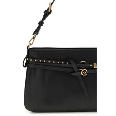 Black Calf Leather Bos Taurus Shoulder Bag