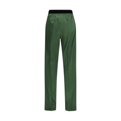 Bicolor Silk Casual Pants
