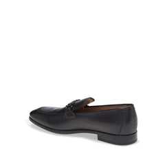 Black Calfskin Slip-On Loafers