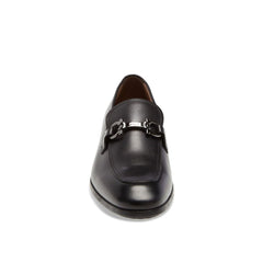 Black Calfskin Slip-On Loafers