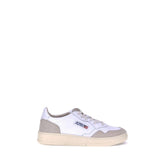 White Calf Leather Bos Taurus Low Top Sneakers