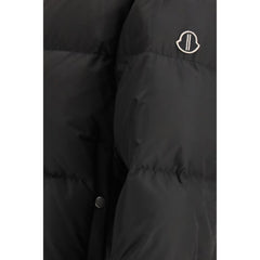 Black Polyester Full-Length Jacket