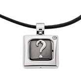 Gray Stainless Steel Necklace