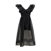 Black Recycled Polyester Cocktail Dress