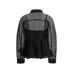 Black Recycled Polyester Pattern Shirt