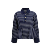 Blue Cotton Polo Shirt