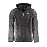 Grigio Polyester Men Jacket