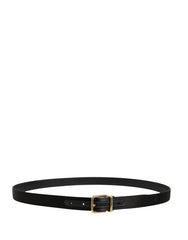 Men Black Classic Viscose Metal Buckle Belt