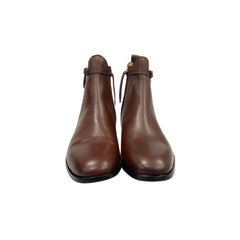 Brown Genuine Leather Women Boot
