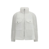 White Polyester Shell Jacket