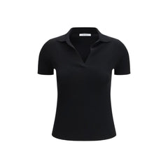 Black Fleece Wool Polo Shirt