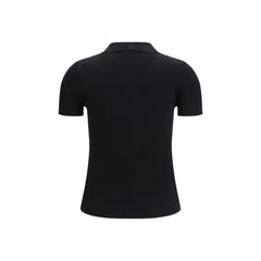 Black Fleece Wool Polo Shirt