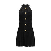Black Viscose Cocktail Dress