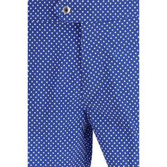 Blue Polyester Shorts