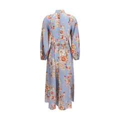 Multicolor Linen Long Dress