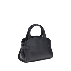 Black Calf Leather Bos Taurus Handbag