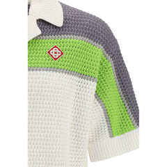 قميص قطني أبيض بأكمام قصيرة