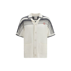 White Cotton Pattern Shirt