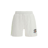 White Cotton Bermuda Shorts
