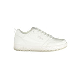 White Polyurethane Women Sneaker