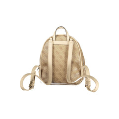 Beige Polyurethane Women Backpack