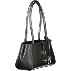 Nero Poliuretano Donna Shoulder Bag