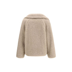 Beige Alpaca Vicugna Pacos Coat