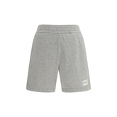 Gray Cotton Bermuda Shorts