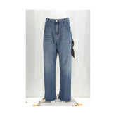 Blue Cotton Relaxed Fit Jeans