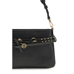 Black Calf Leather Bos Taurus Shoulder Bag