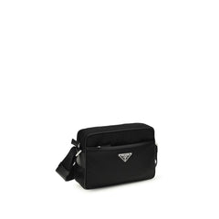 Black Recycled Polyamide Shoulder Bag