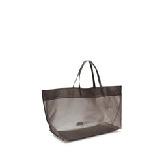 Brown Nylon Shoulder Bag