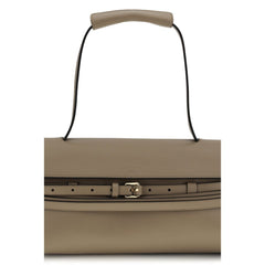 Beige Calf Leather Bos Taurus Handbag