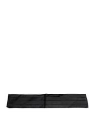 Black 100% Silk Women Wide Waist Cummerbund