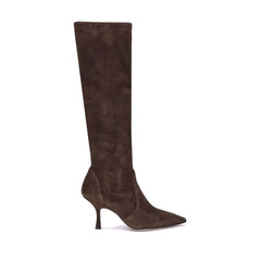 Brown Calf Leather Bos Taurus High Heel Boots