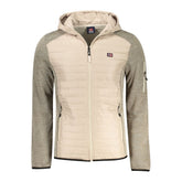 Beige Polyester Men's Jacket
