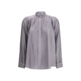 Gray Silk Shirt