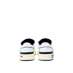 White Leather Low Top Sneakers