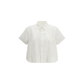 White Cotton Shortsleeve Shirt
