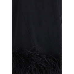 فستان كاجوال من القطن الأسود