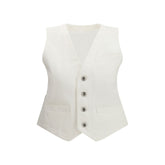 White Cotton Waistcoat