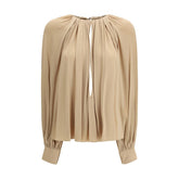 Beige Viscose Blouse