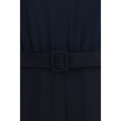 Blue Polyester Jumpsuit